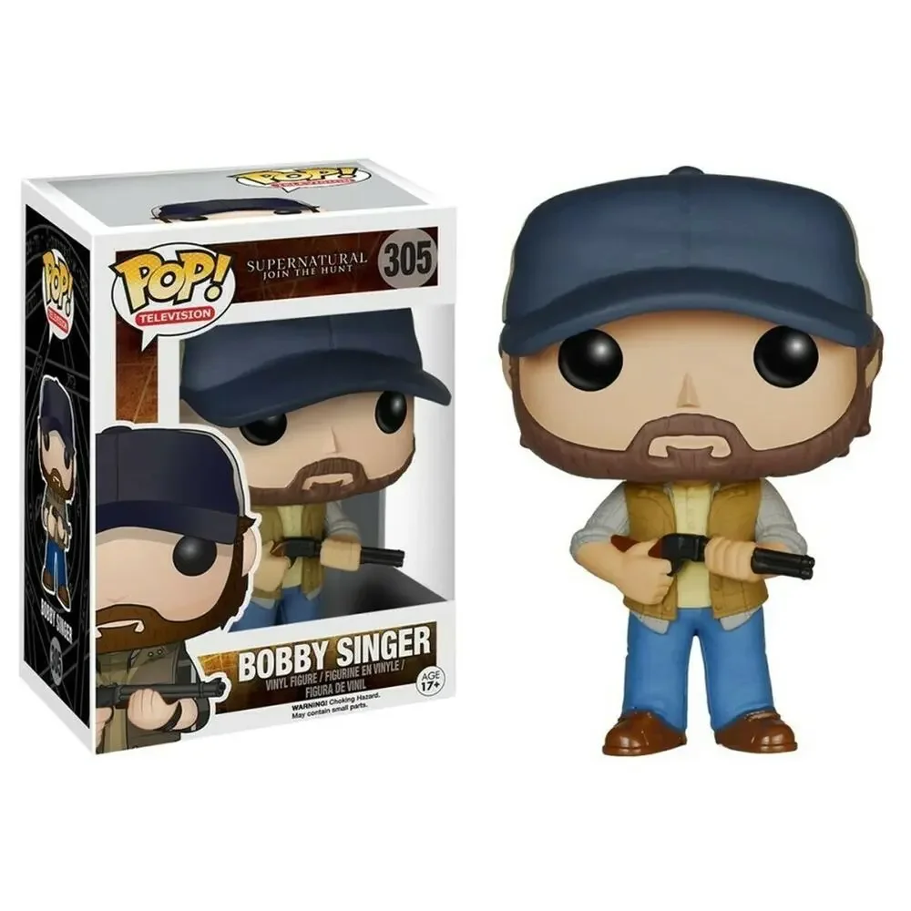 Funko POP! Television Supernatural Bobby Singer #305 Vinyl Figure w/ protector - Picture 7 of 7